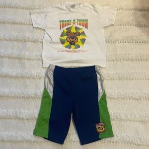 Y2K Disney cars athletic shorts & Saint Jude t-shirt bear boys S boys size 6 8